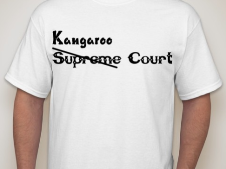 Supreme Crossed Kangaroo Court T-shirt Hot on Sale