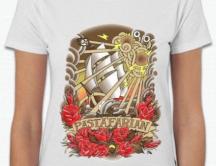 Flying Spaghetti Monster Nautical Pastafarian T-shirt | Blasted Rat Online Sale