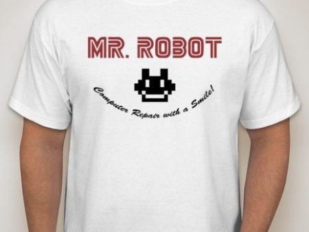 Mr Robot Computer Repair With A Smile TV Show T-shirt For Cheap