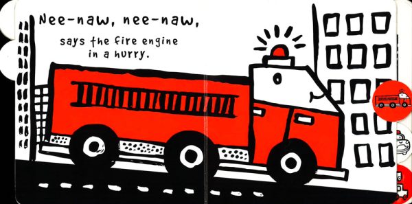 Vroom, Zoom! Here Comes The Fire Engine! : A Press And Listen Board Book on Sale