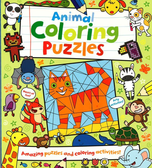 Animal Coloring Puzzles : Amazing Puzzles And Coloring Activities! Discount