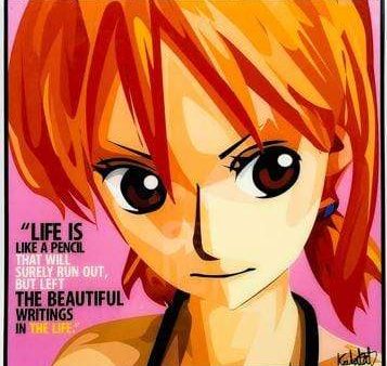 Nami: Life Is Like A Pencil Pop Art (10 X10 ) For Sale