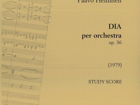 DIA per orchestra op. 36  - study score Supply