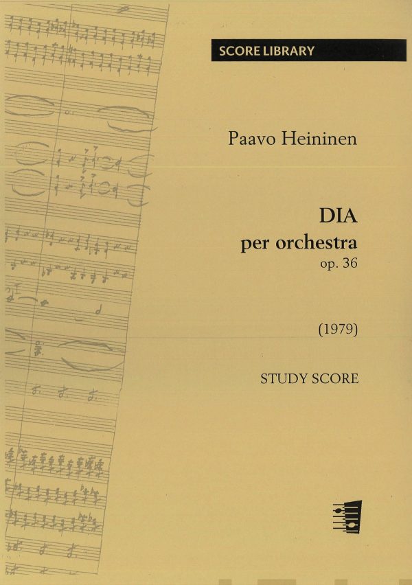 DIA per orchestra op. 36  - study score Supply