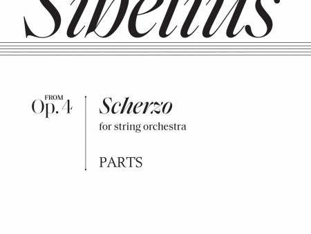 Scherzo op. 4 for string orchestra: Urtext Parts For Discount